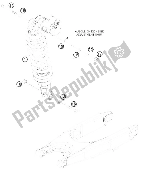 Todas las partes para Monoshock de KTM 690 Rally Factory Replica Europe 2009