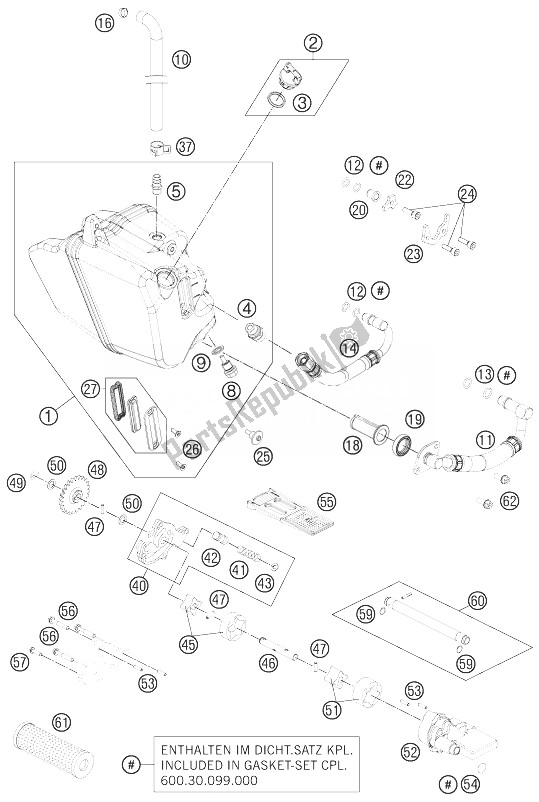 Tutte le parti per il Sistema Di Lubrificazione del KTM 990 Supermoto T Black ABS Australia 2013