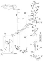 garfo dianteiro - haste de direção wp usd43 640 lc4 pt