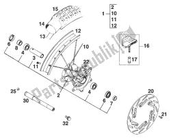 FRONT WHEEL 620 SX '96