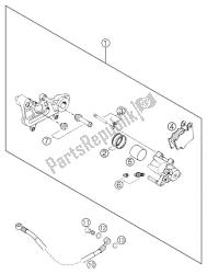 BRAKE CALIPER REAR 640 DUKE