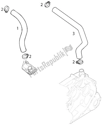 All parts for the Engine Exhaust Rallye 2001 of the KTM 660 Rallye Europe 2002