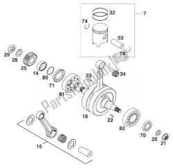 albero motore - pistone 125-200 20