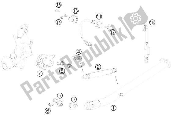 All parts for the Side / Center Stand of the KTM 690 Enduro R Europe 2011