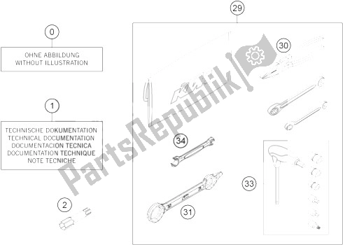Toutes les pièces pour le Kit D'accessoires du KTM 350 XCF W SIX Days USA 2014