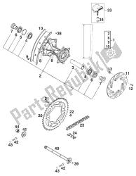 roda traseira 400/540 sxc '99