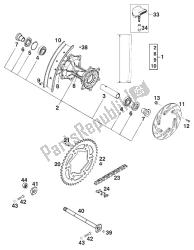 rueda trasera 400/540 sxc '99