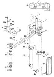 FRONT FORK - STEERING STEM 250/300 '94