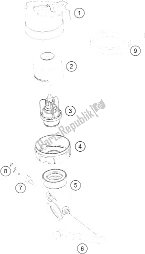 Todas las partes para Filtro De Aire de KTM Freeride 350 Australia 2015