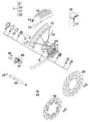 roda dianteira 400-620 exc, egs '96