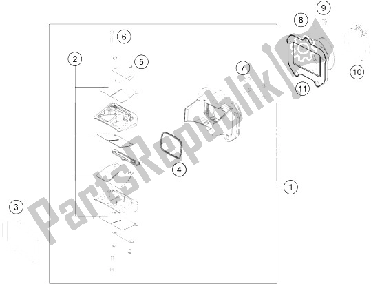 Toutes les pièces pour le Boîtier De Valve De Roseau du KTM 125 SX USA 2015