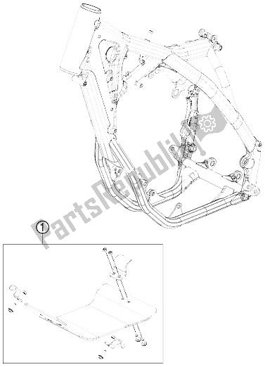 Todas las partes para Protector Del Motor de KTM 350 SX F Cairoli Replica 12 Europe 2012