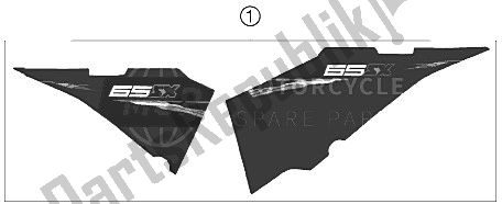All parts for the Decal of the KTM 65 SX Europe 2011