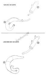 nieuwe onderdelen 125/250/300 exc six