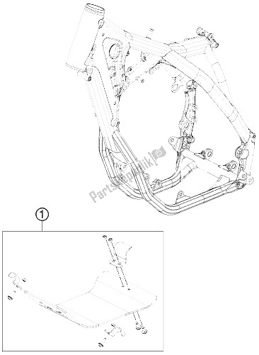 Todas las partes para Protector Del Motor de KTM 250 SX F Musquin Replica 11 Europe 2011