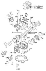 głowica cylindra 400-620 lc4-e '97