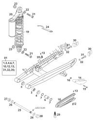 SCHWINGARM,FEDERBEIN 65SX 2001