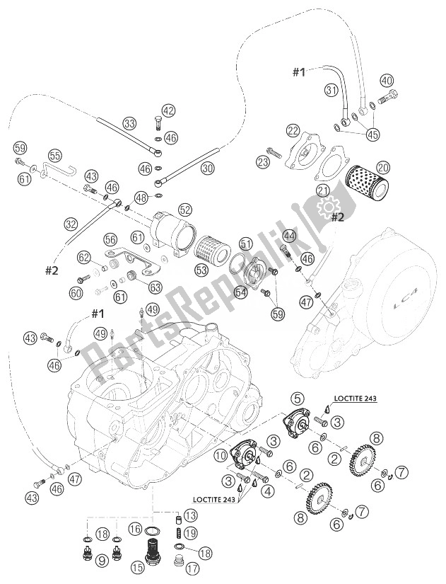 All parts for the Lubrication System 660 Smc of the KTM 660 SMC Europe 2003