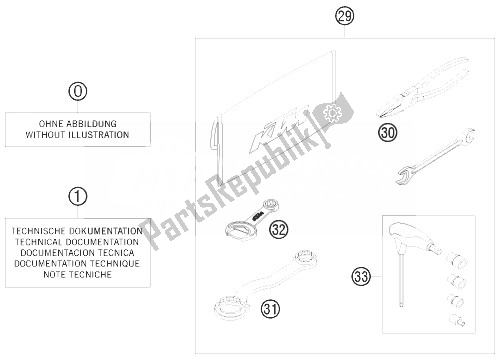 Todas las partes para Kit De Accesorios de KTM 200 XC W USA 2010