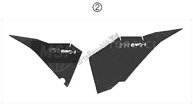 Toutes les pièces pour le Décalque du KTM 250 EXC F Australia 2009