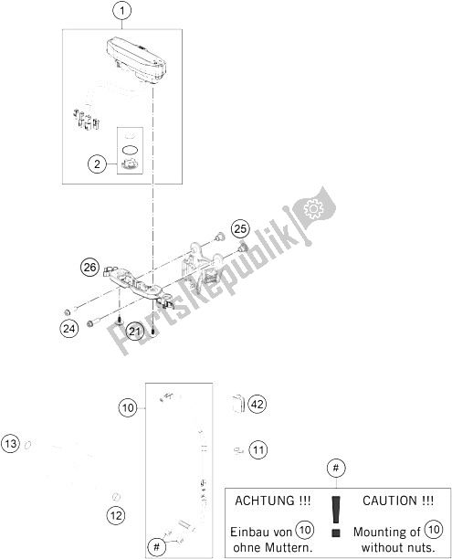 Wszystkie części do Instrumenty / System Zamków KTM 300 XC W SIX Days USA 2015