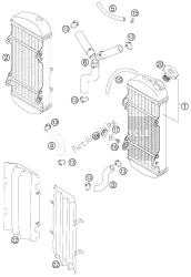 radiateur - durite radiateur 450/525 sx + smr