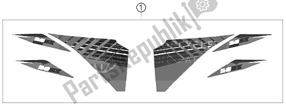 All parts for the Decal of the KTM 50 SX Mini Europe 2012