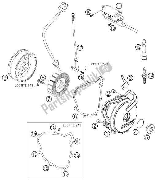 Todas las partes para Sistema De Encendido de KTM 690 Rally Factory Replica Europe 2009