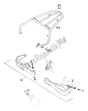 All parts for the Accessories Lc4'94 of the KTM 400 EXC WP Europe 1994