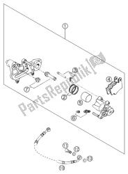 pinza freno posteriore 625 sxc