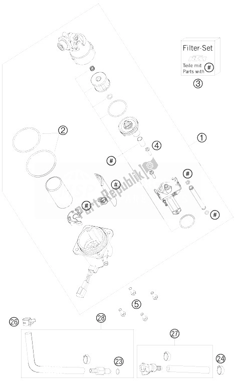 Todas las partes para Bomba De Combustible de KTM 990 Adventure R USA 2010