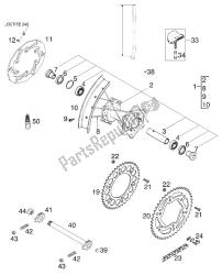 ruota posteriore 400/520 racing 2001