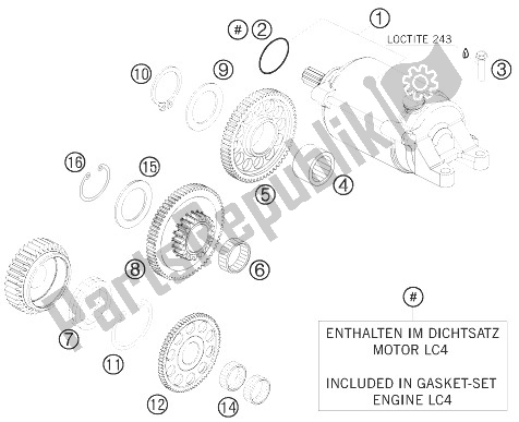 Todas as partes de Partida Elétrica do KTM 690 Enduro R Australia United Kingdom 2010