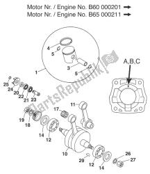 CRANKSHAFT - PISTON 60/65 '99