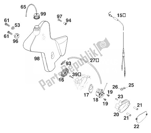 Toutes les pièces pour le Système De Lubrification 200 Egs Sgp '200 du KTM 200 EGS SGP Asia 1999