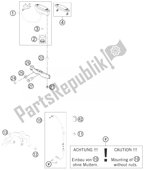 Tutte le parti per il Strumenti / Sistema Di Blocco del KTM 200 XC W USA 2014