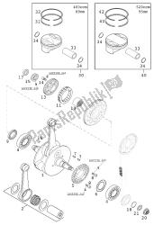 CRANKSHAFT, PISTON 400/520 RAC