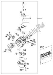 CARBURETOR 50 SXR DELLORTO SHA14