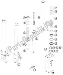 FRONT FORK DISSASSEMBLED