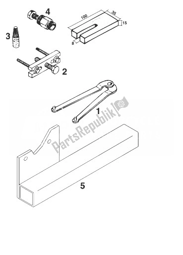 All parts for the Special Tools 50 Sxr '98 of the KTM 50 SX PRO Junior USA 1999