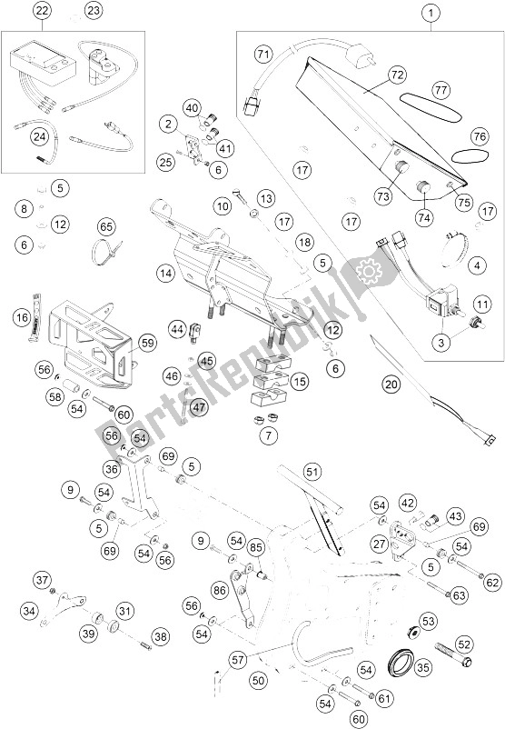 All parts for the Instruments of the KTM 450 Rallye Factory Repl Europe 2005