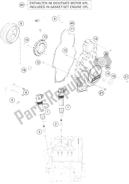 Toutes les pièces pour le Système De Mise à Feu du KTM 1290 Super Duke GT Grey ABS 16 Australia 2016