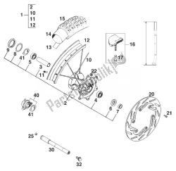 FRONT WHEEL 400-620 SC '98