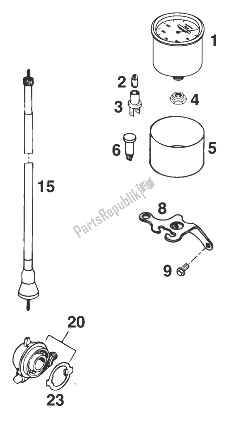 Toutes les pièces pour le Compteur De Vitesse Vdo Exc '98 du KTM 200 EXC Europe 1998