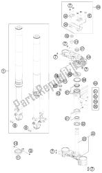 fourche avant, triple serrage