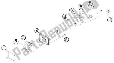 Todas las partes para Caja De Válvula De Lámina de KTM 50 SX Europe 2011