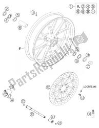 roda dianteira brembo 640 duke ii