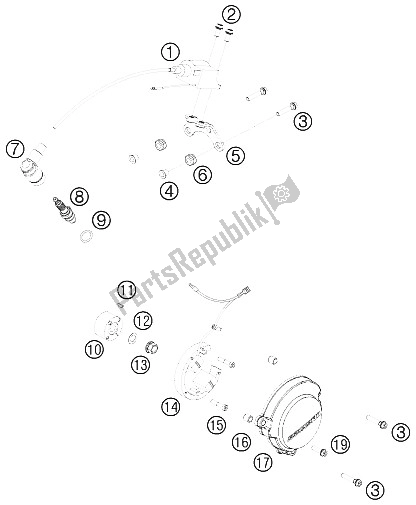 Tutte le parti per il Sistema Di Accensione del KTM 50 SX Europe 2009