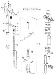 forcella anteriore - piantone sterzo paioli 65 2001