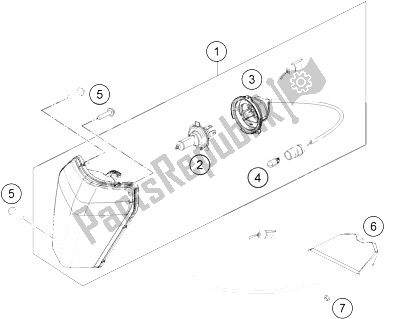 Wszystkie części do System O? Wietleniowy KTM 250 XC W USA 2015